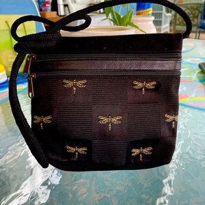 Small, black, cloth bag